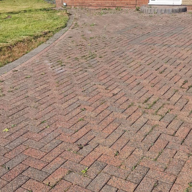 Before: Block paving driveway restoration, Chorley