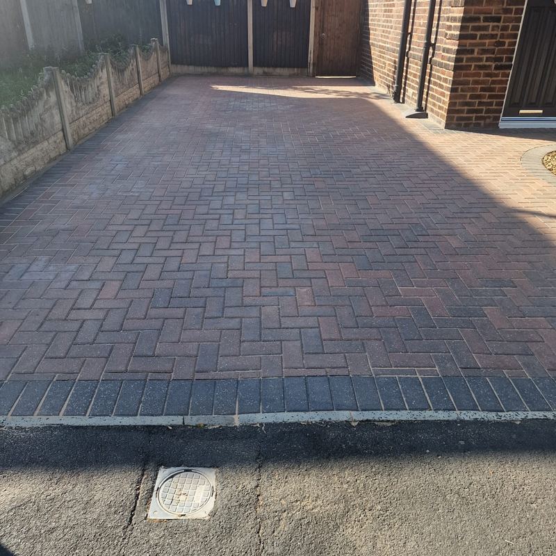 After: Block paving driveway restoration, St Helens