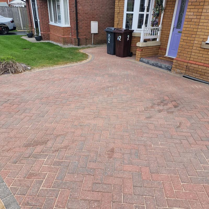 After: Block paving driveway restoration, Widnes