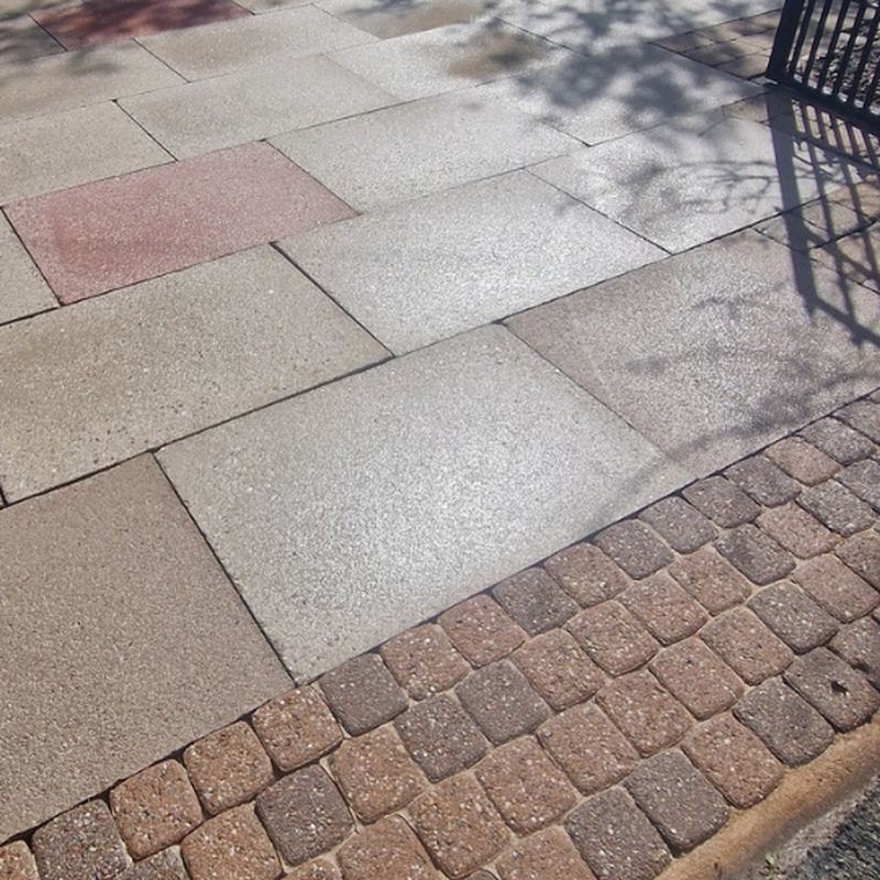 After: Flagged driveway clean, Golborne
