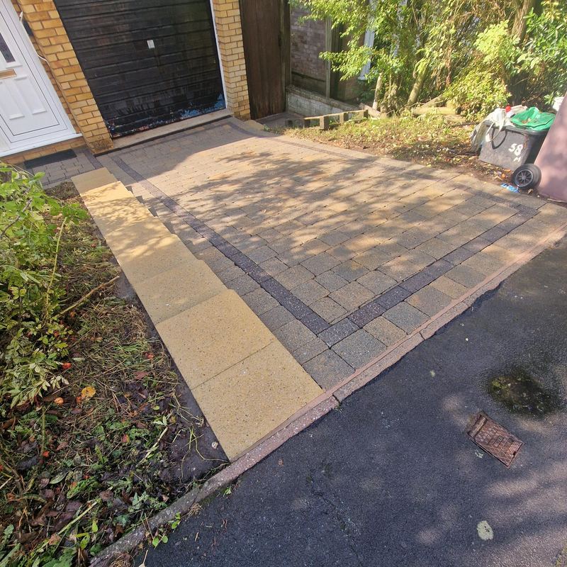 After: Block paving driveway, Billinge