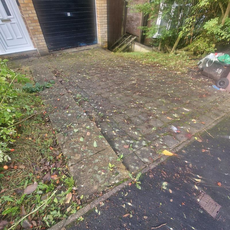 Before: Block paving driveway, Billinge