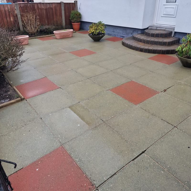 After: Front patio clean, Liverpool