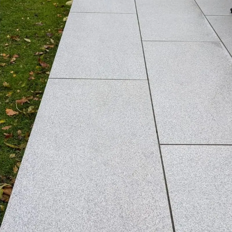 After: Porcelain patio clean, Golborne