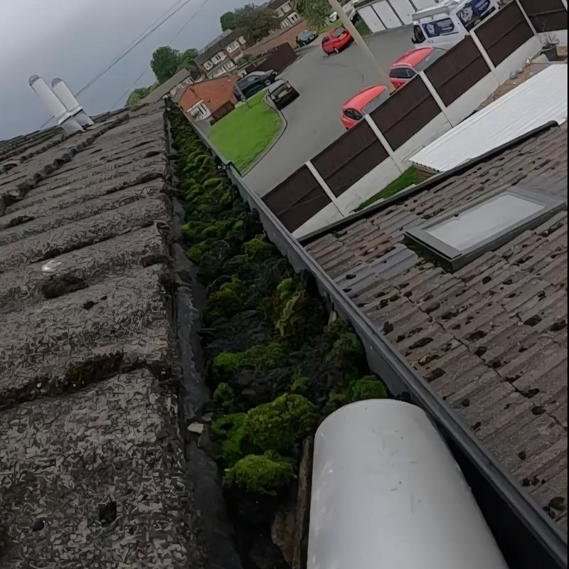 Before: Gutter clearing, Newton-le-Willows