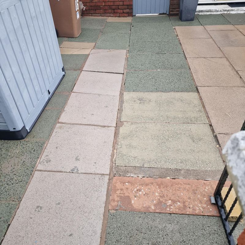 After: Path and driveway pressure wash, St Helens