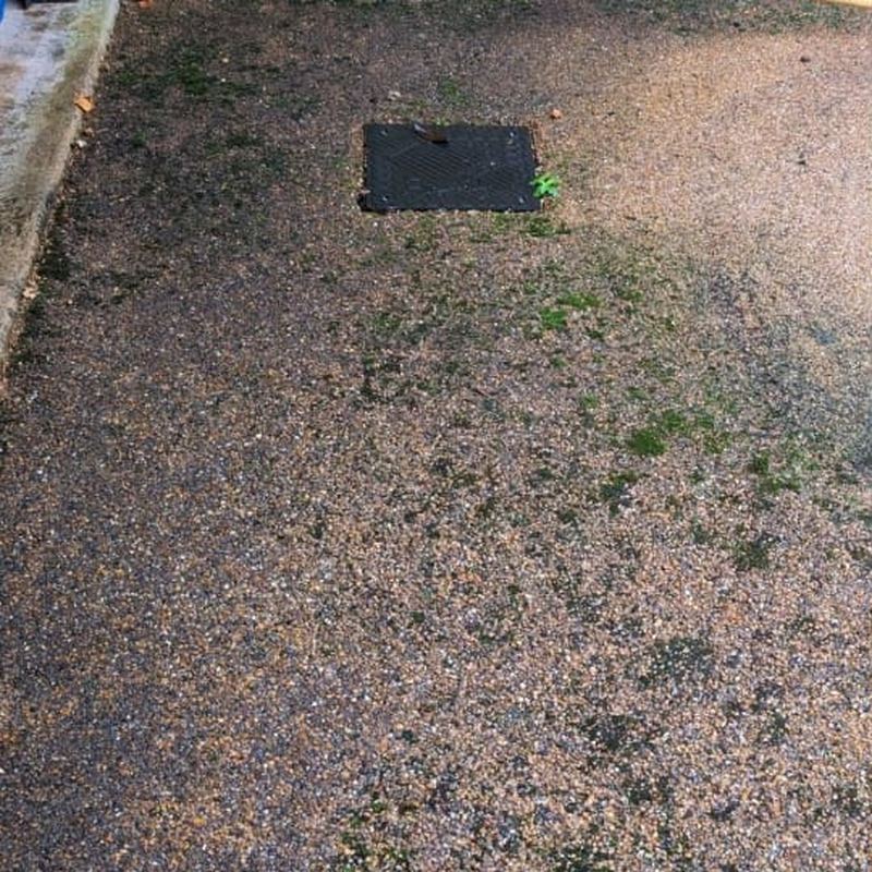 Before: Resin bound area clean, Wigan