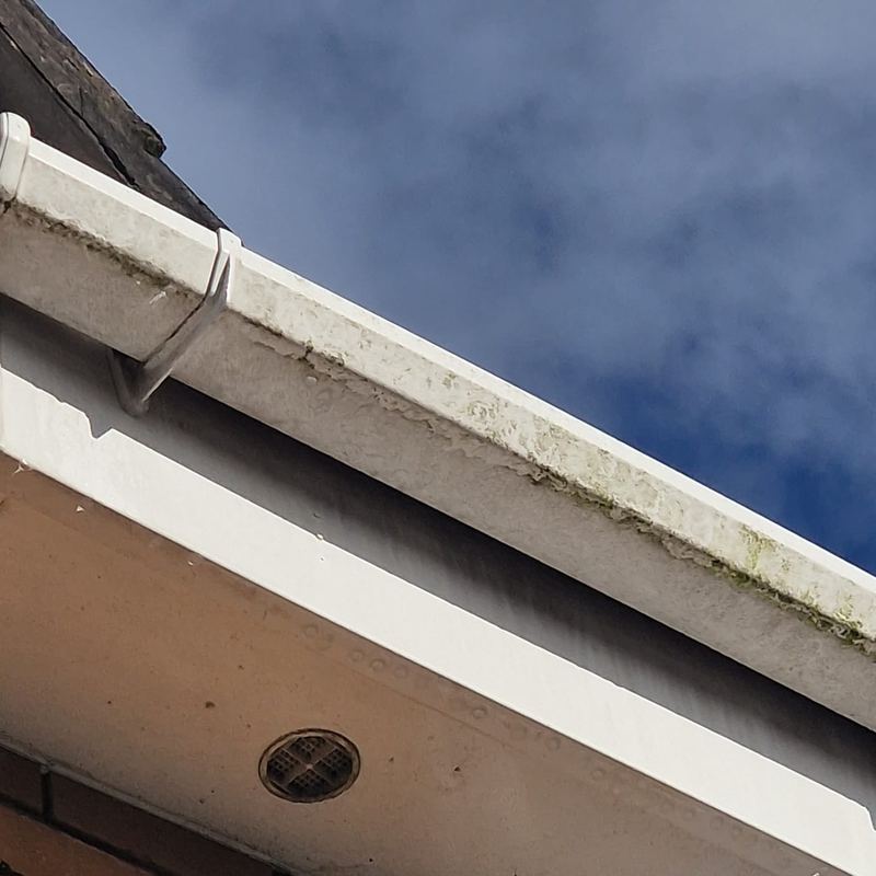 Before: Fascia, soffit and gutter clean, Prescot