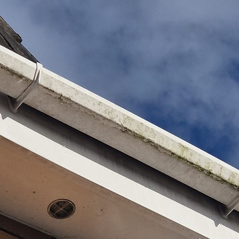 Before: Gutter front and fascia clean, Prescot